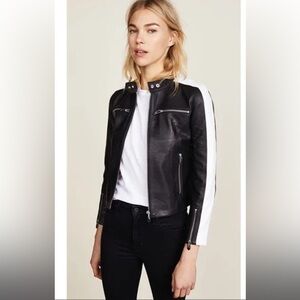 Mighty company genuine leather racer jacket